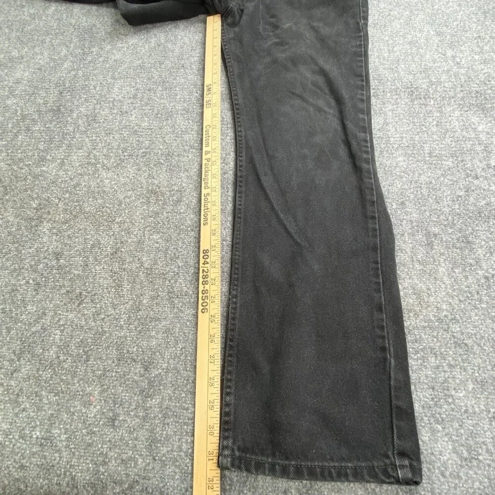 Vintage Y2K Levi's 505 Jeans Mens 36x32 Black Distressed Grunge Streetwear Retro